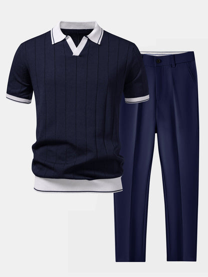 Men's Polo and Trouser Set