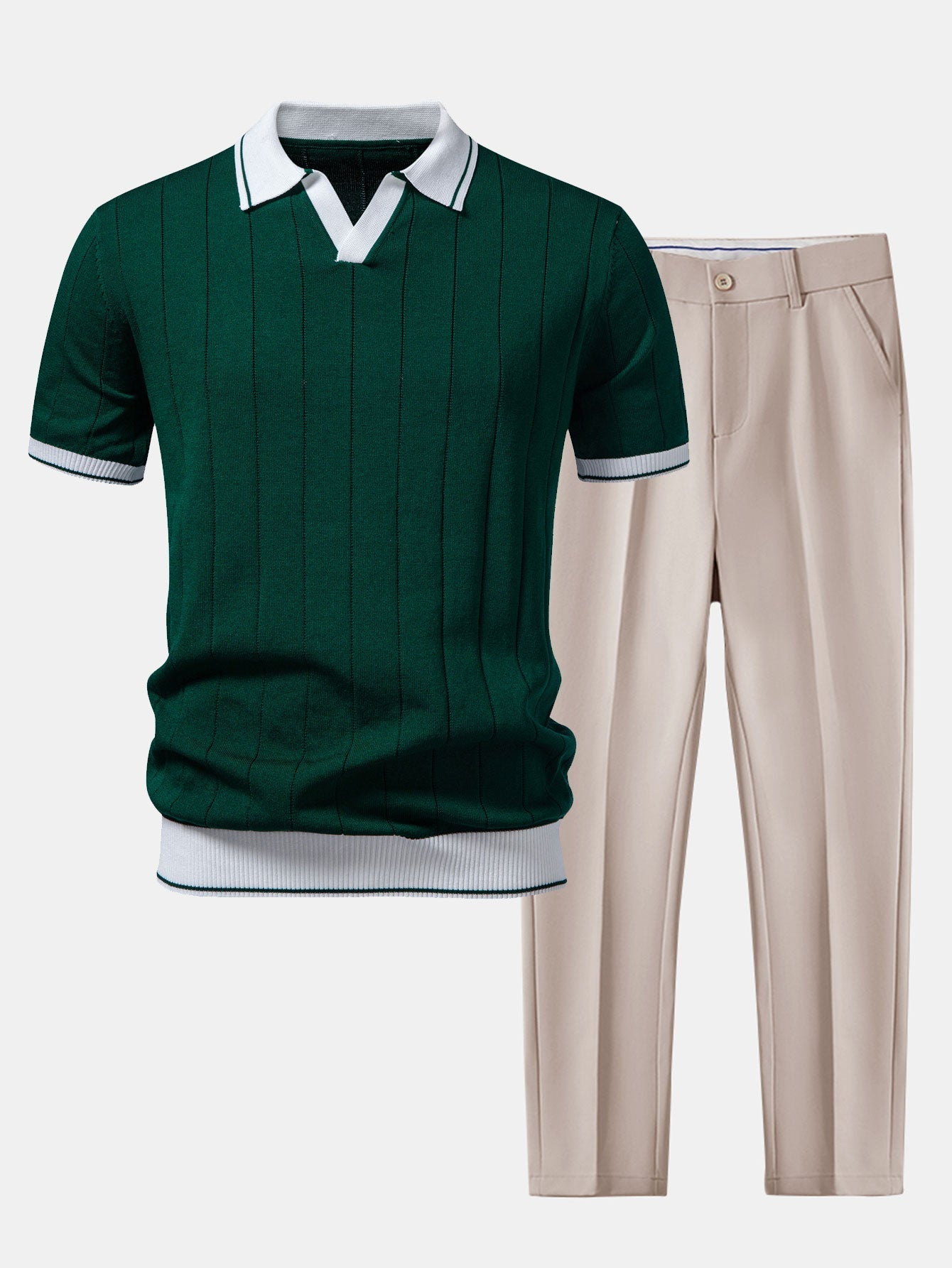 Men's Polo and Trouser Set