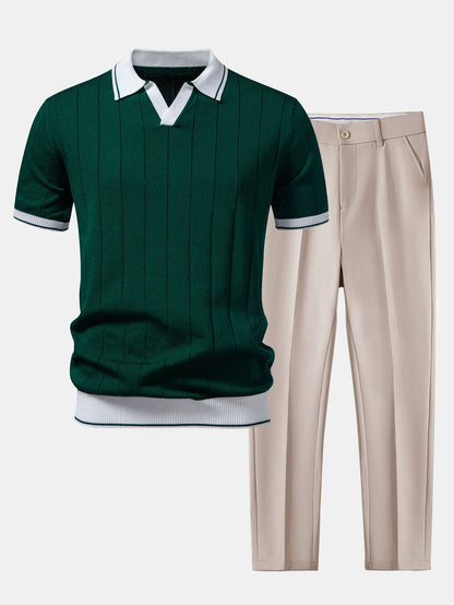 Men's Polo and Trouser Set