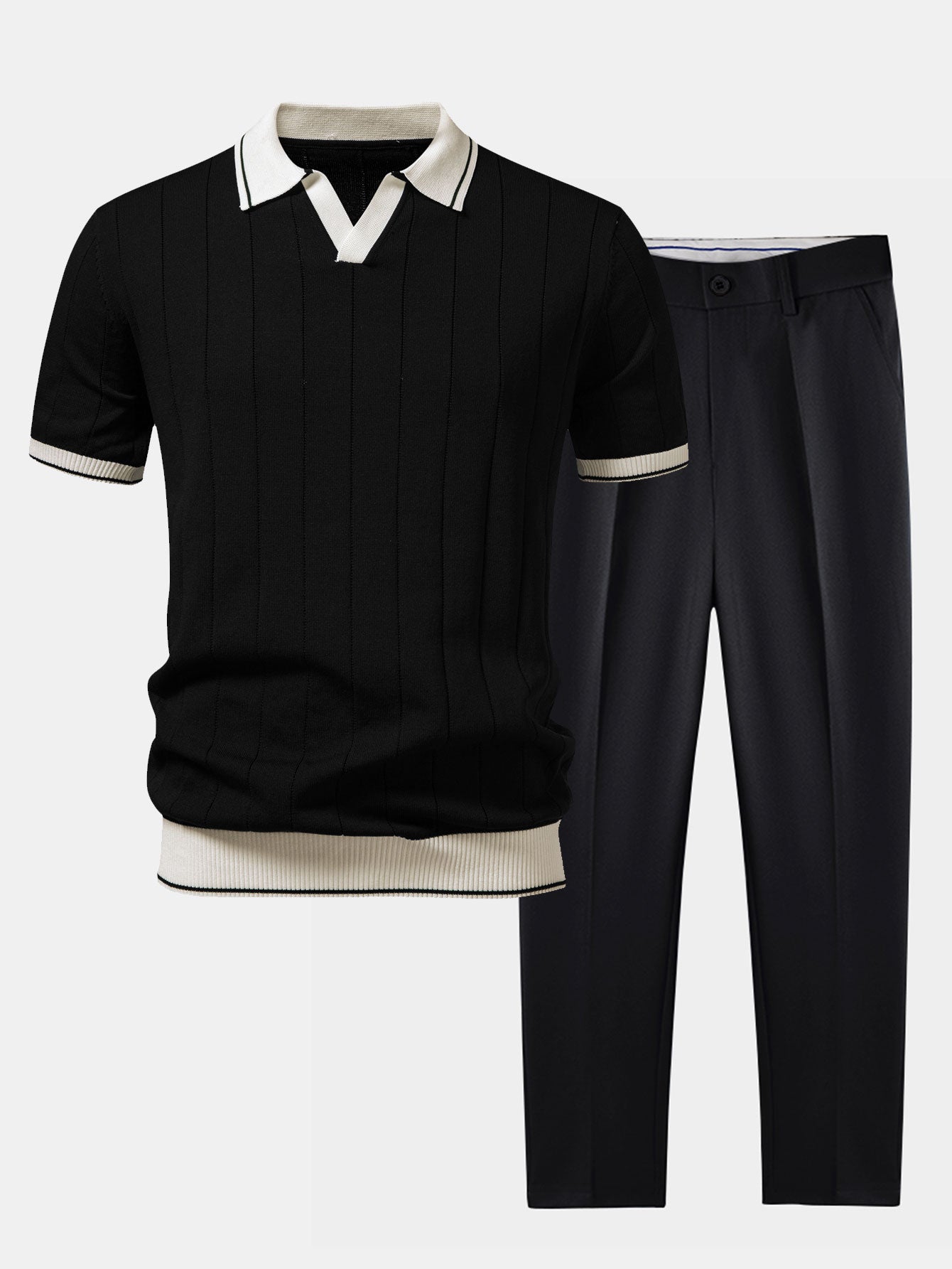 Men's Polo and Trouser Set