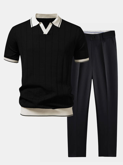 Men's Polo and Trouser Set