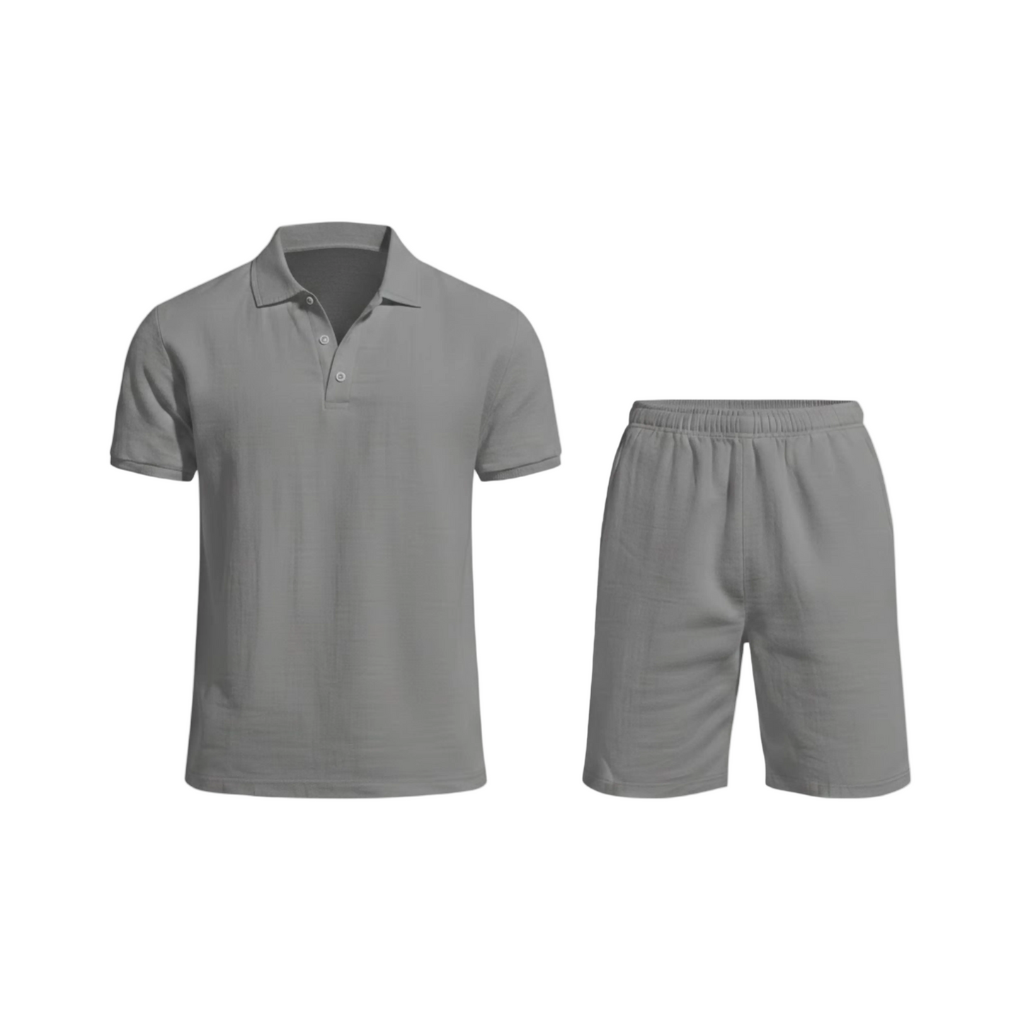 Men's Polo Shirt and Shorts Set