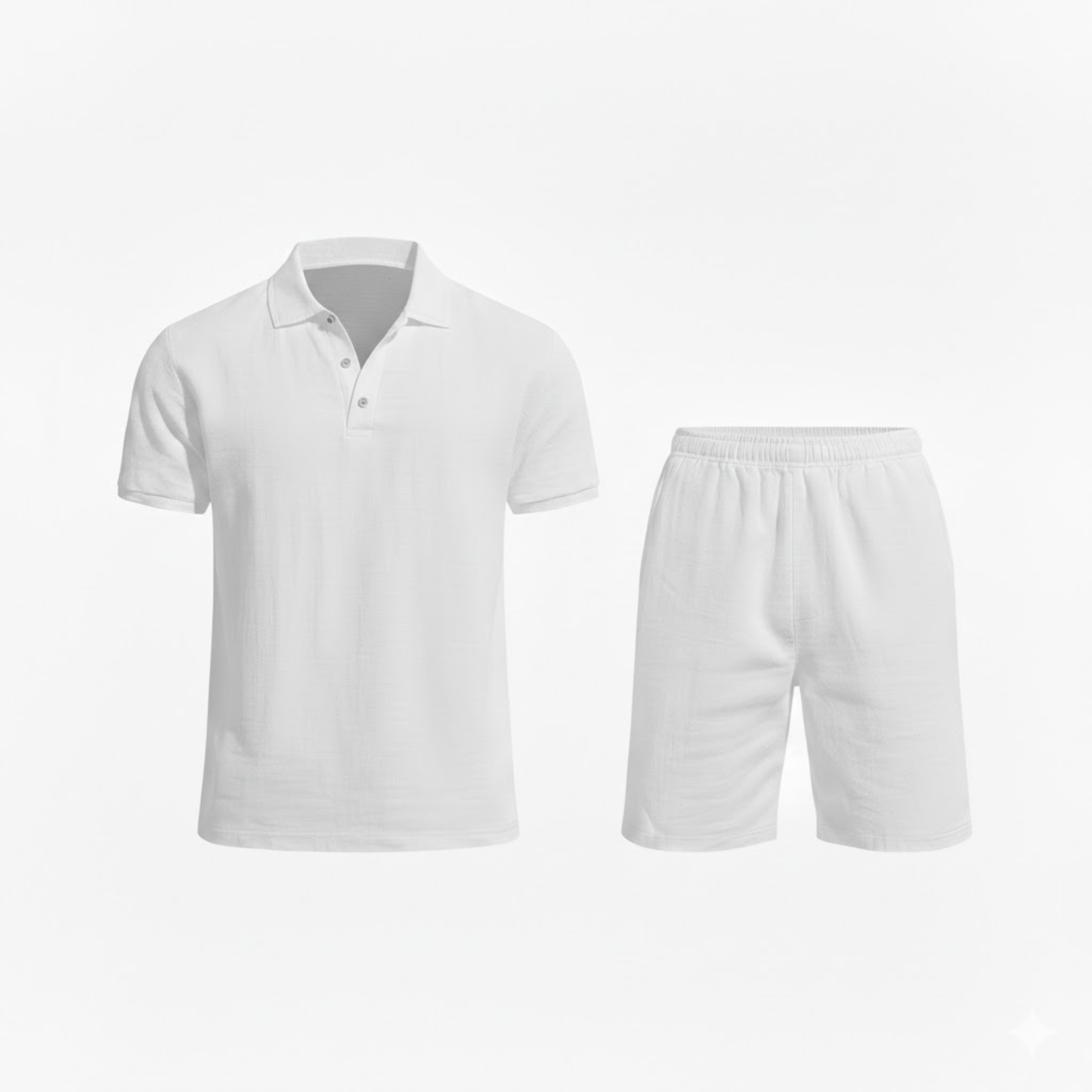 Men's Polo Shirt and Shorts Set