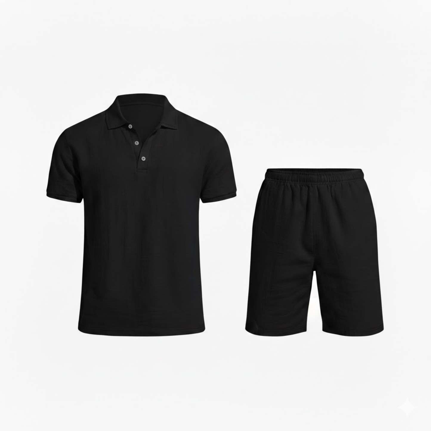 Men's Polo Shirt and Shorts Set