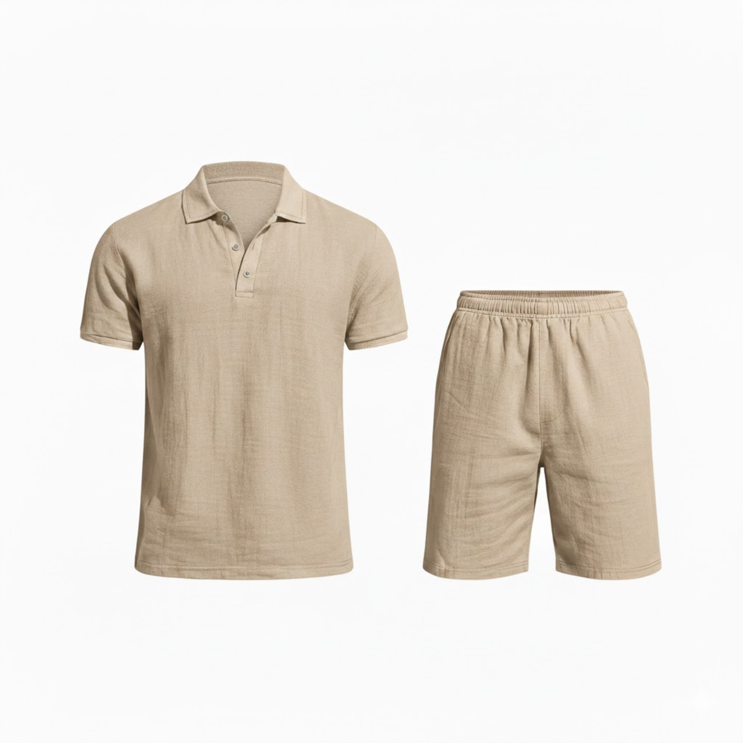 Men's Polo Shirt and Shorts Set