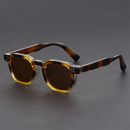 Men's Polygonal Frame Sunglasses