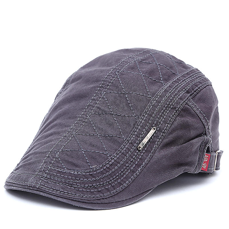 Men's Quilted Flat Cap