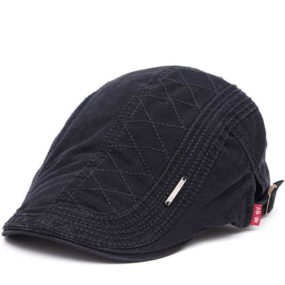 Men's Quilted Flat Cap
