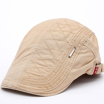 Men's Quilted Flat Cap