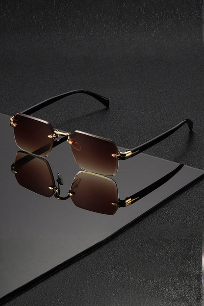 Men's Rectangular Bridge Sunglasses