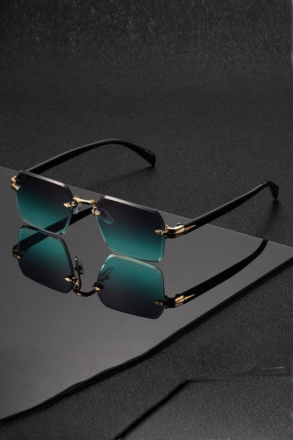 Men's Rectangular Bridge Sunglasses