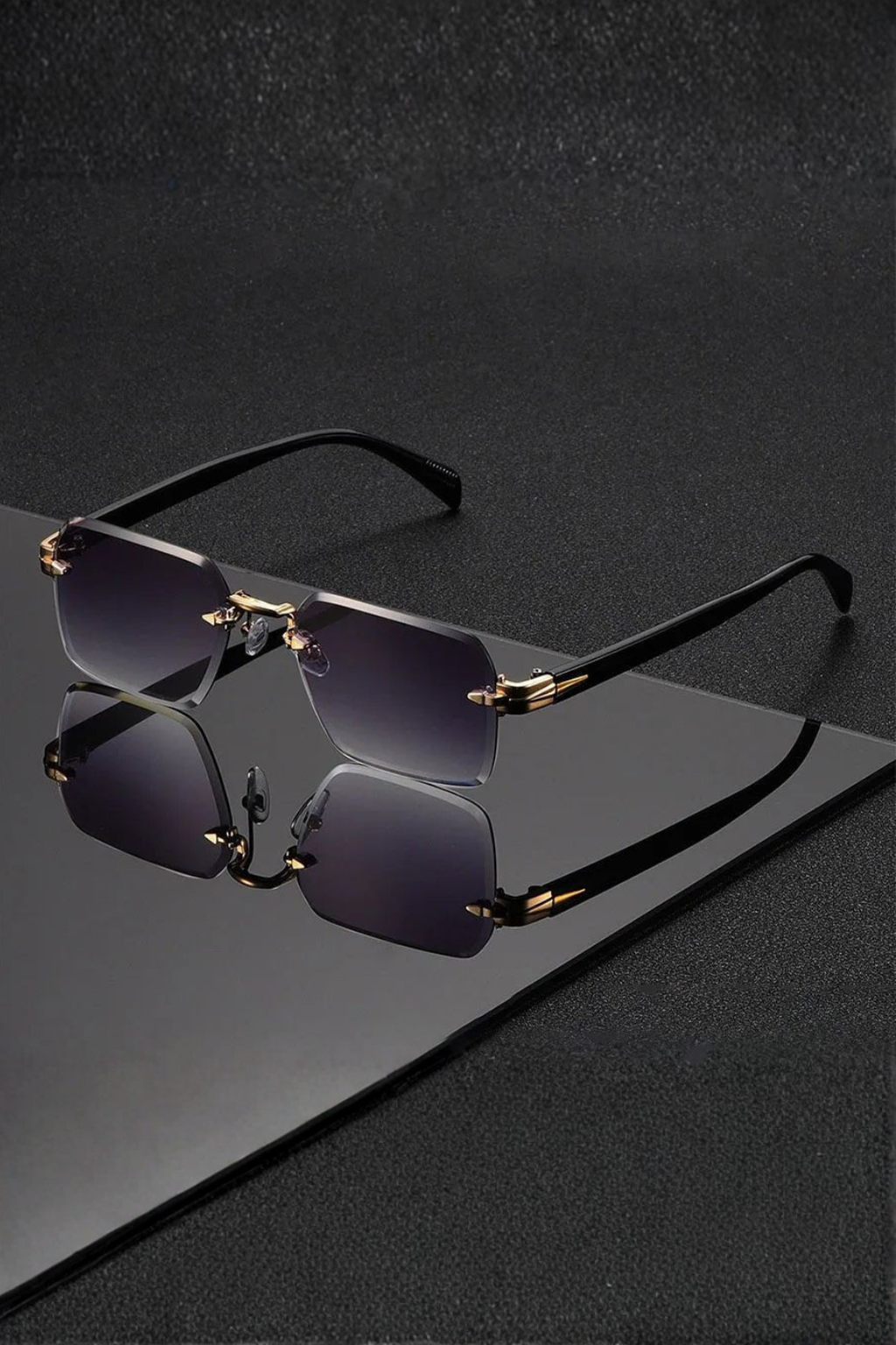 Men's Rectangular Bridge Sunglasses