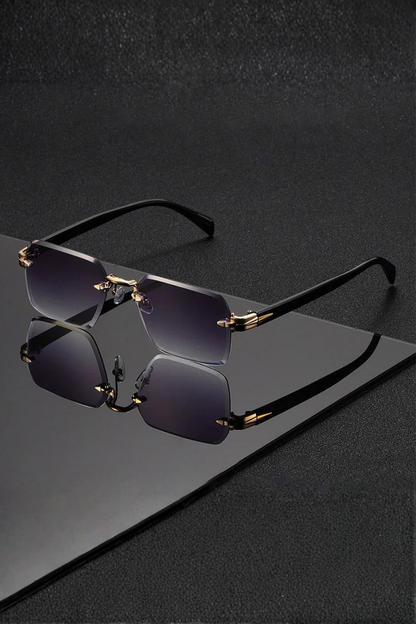 Men's Rectangular Bridge Sunglasses