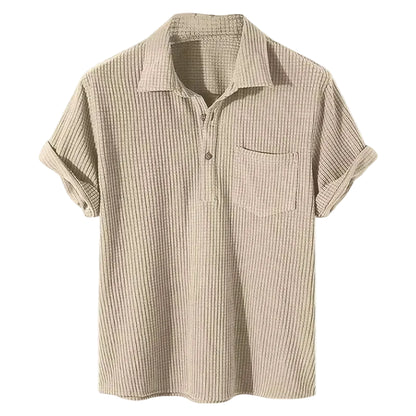 Men's Ribbed Polo Shirt