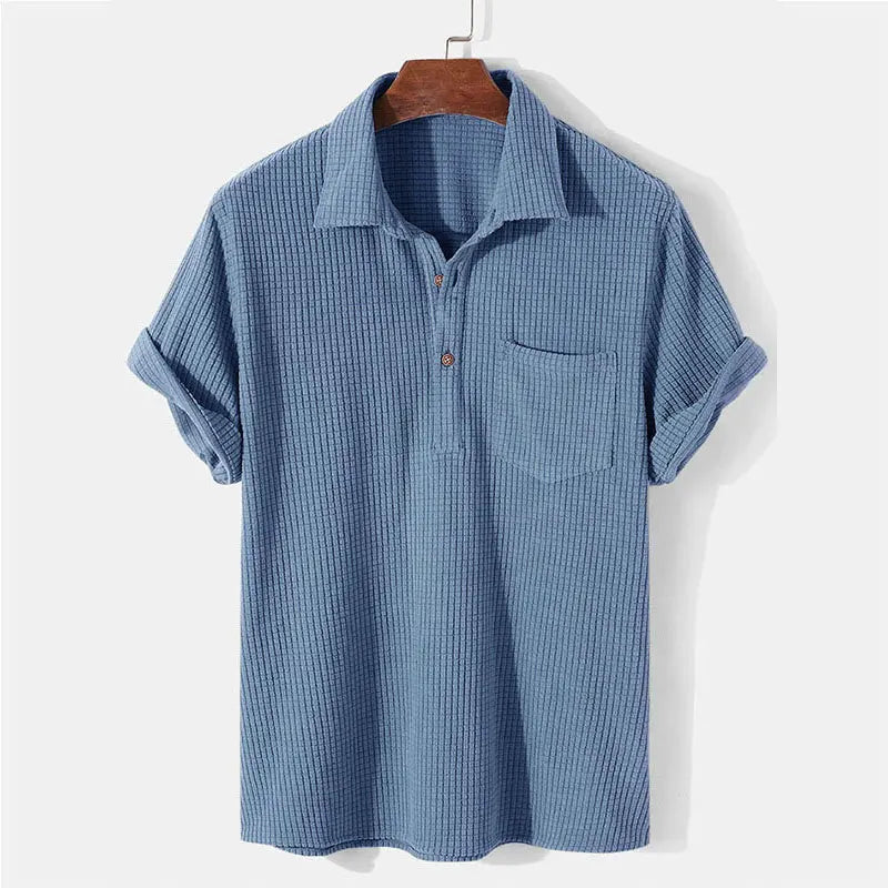 Men's Ribbed Polo Shirt