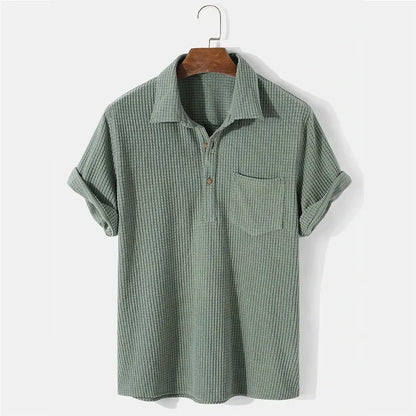 Men's Ribbed Polo Shirt
