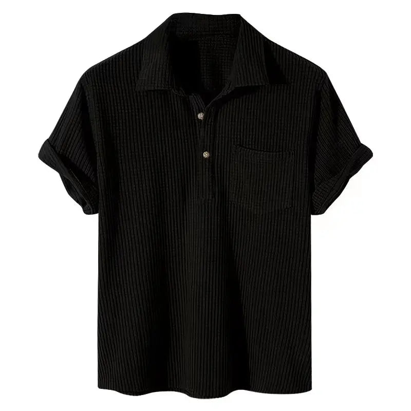 Men's Ribbed Polo Shirt