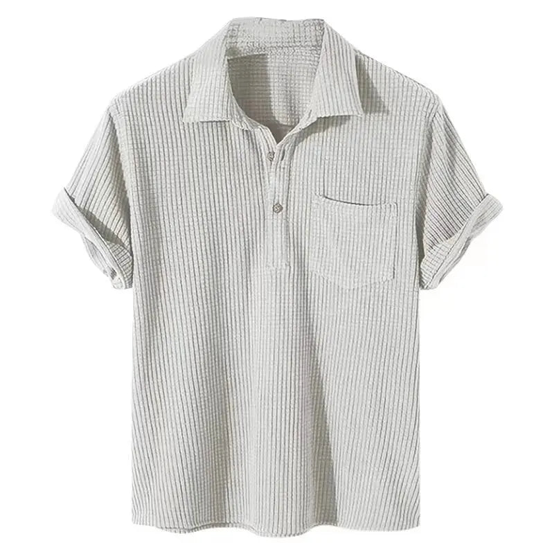 Men's Ribbed Polo Shirt