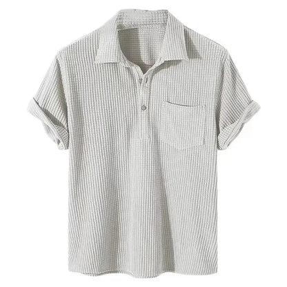 Men's Ribbed Polo Shirt