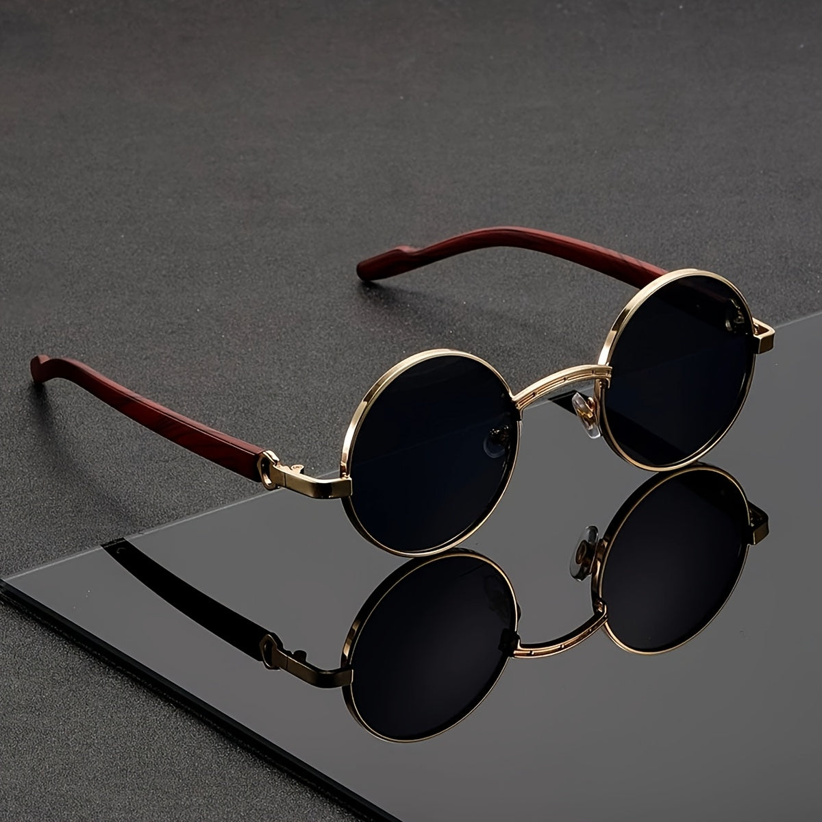 Men's Round Frame Sunglasses