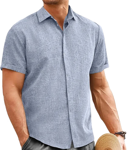 Men's Short Sleeve Button Shirt