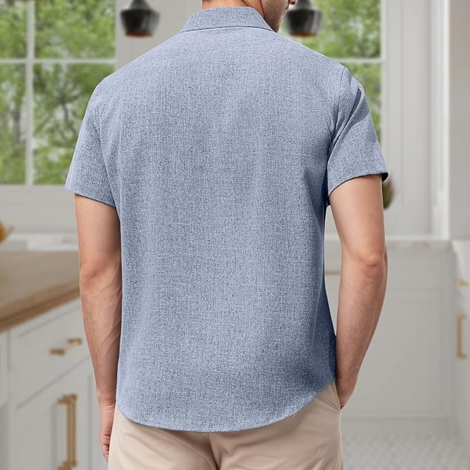 Men's Short Sleeve Button Shirt