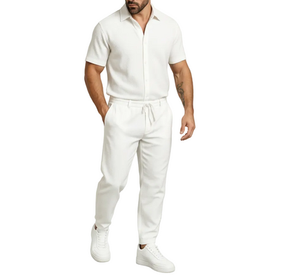Men's Short Sleeve Collar Set