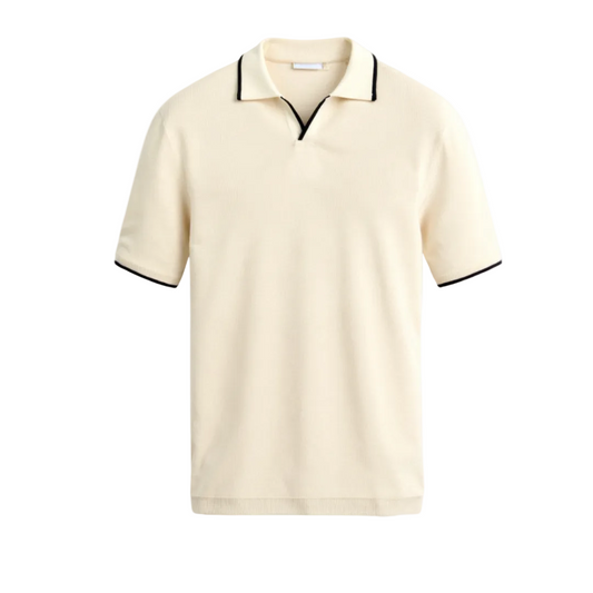Men's Short-Sleeve Contrast Polo Shirt