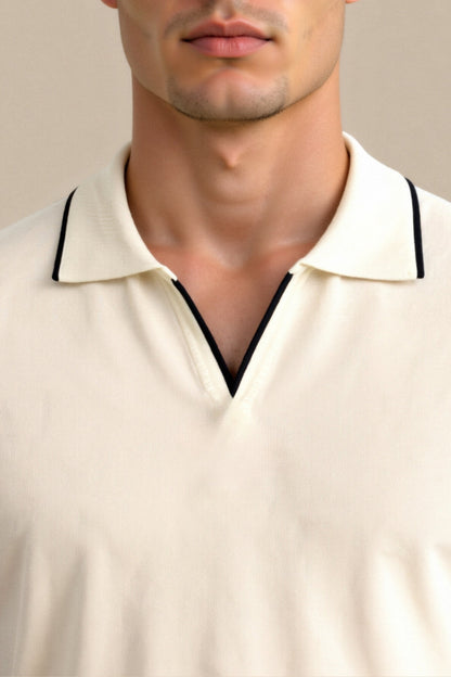 Men's Short-Sleeve Contrast Polo