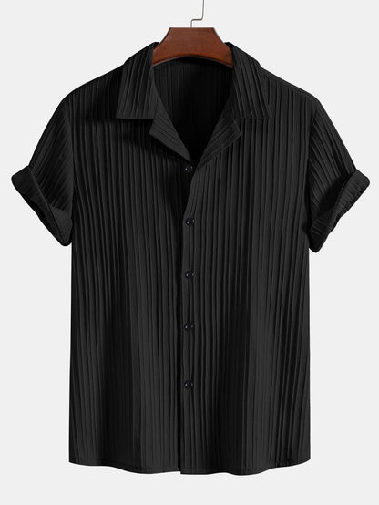Men's Short Sleeve Shirt and Trousers Set