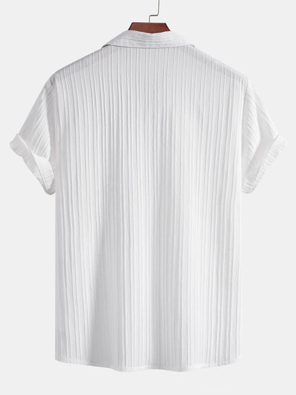 Men's Short Sleeve Shirt and Trousers Set