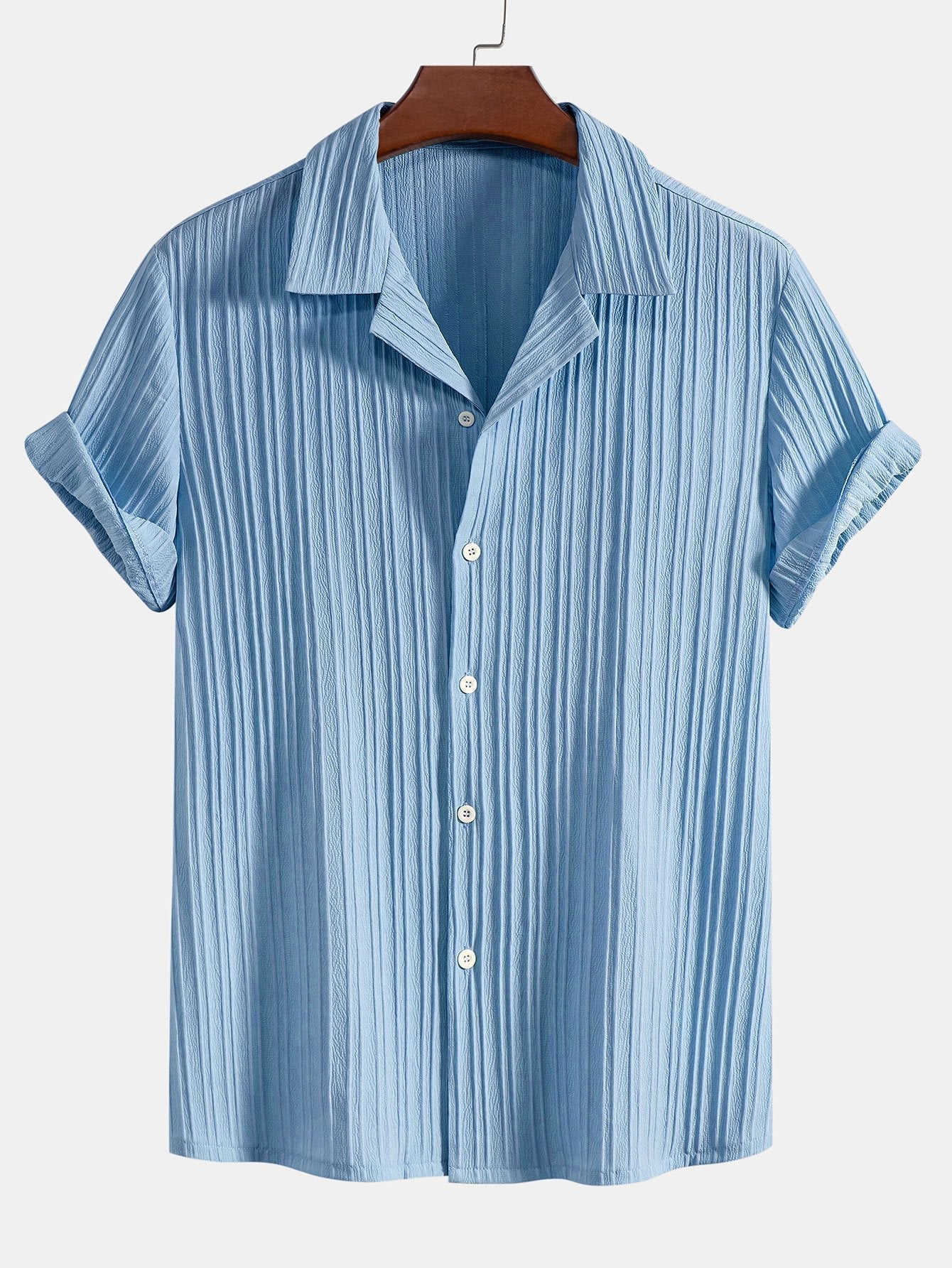 Men's Short Sleeve Shirt and Trousers Set