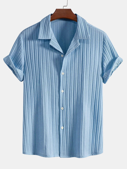 Men's Short Sleeve Shirt and Trousers Set