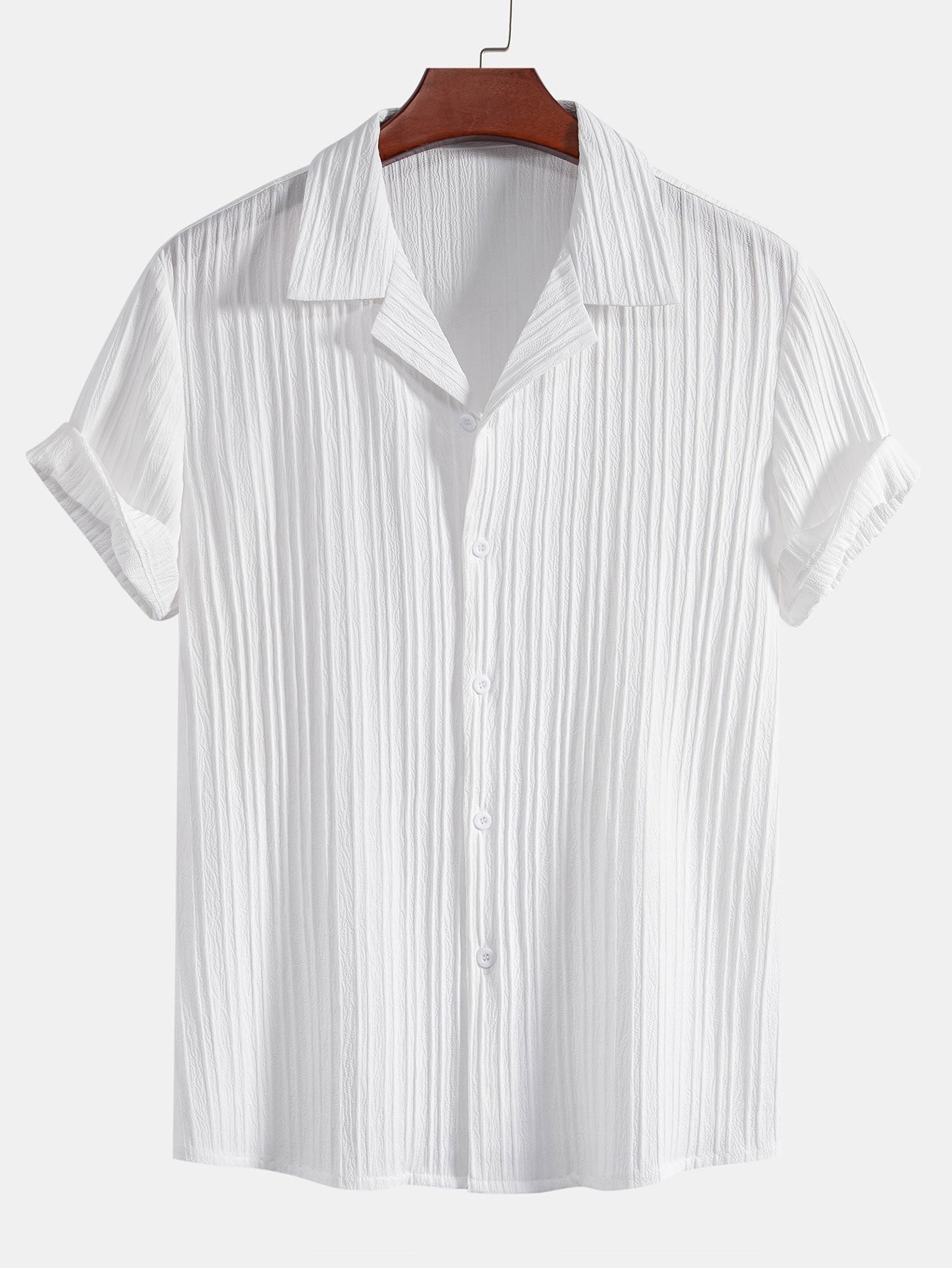 Men's Short Sleeve Shirt and Trousers Set