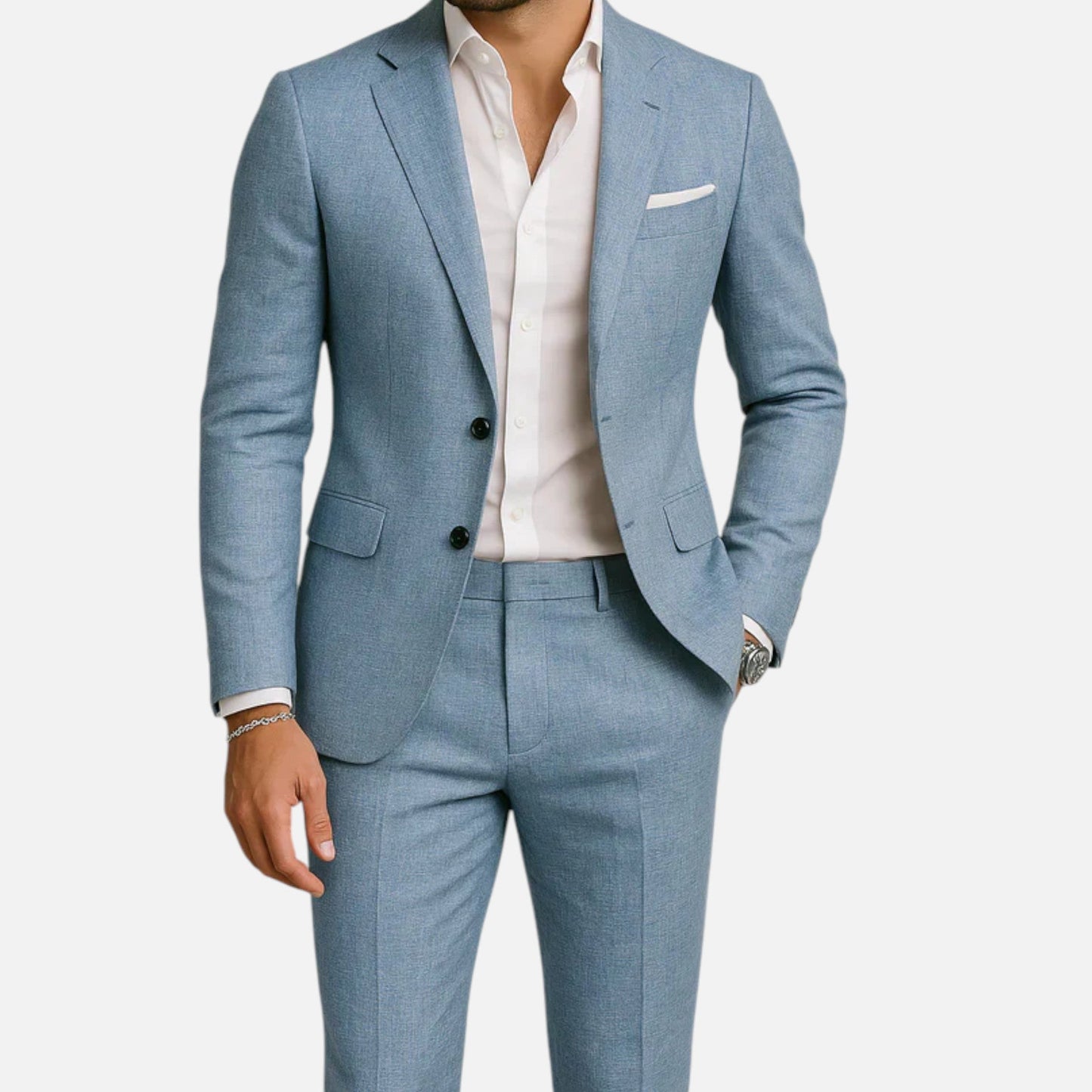 Men's Single Breasted Jacket and Trouser Set