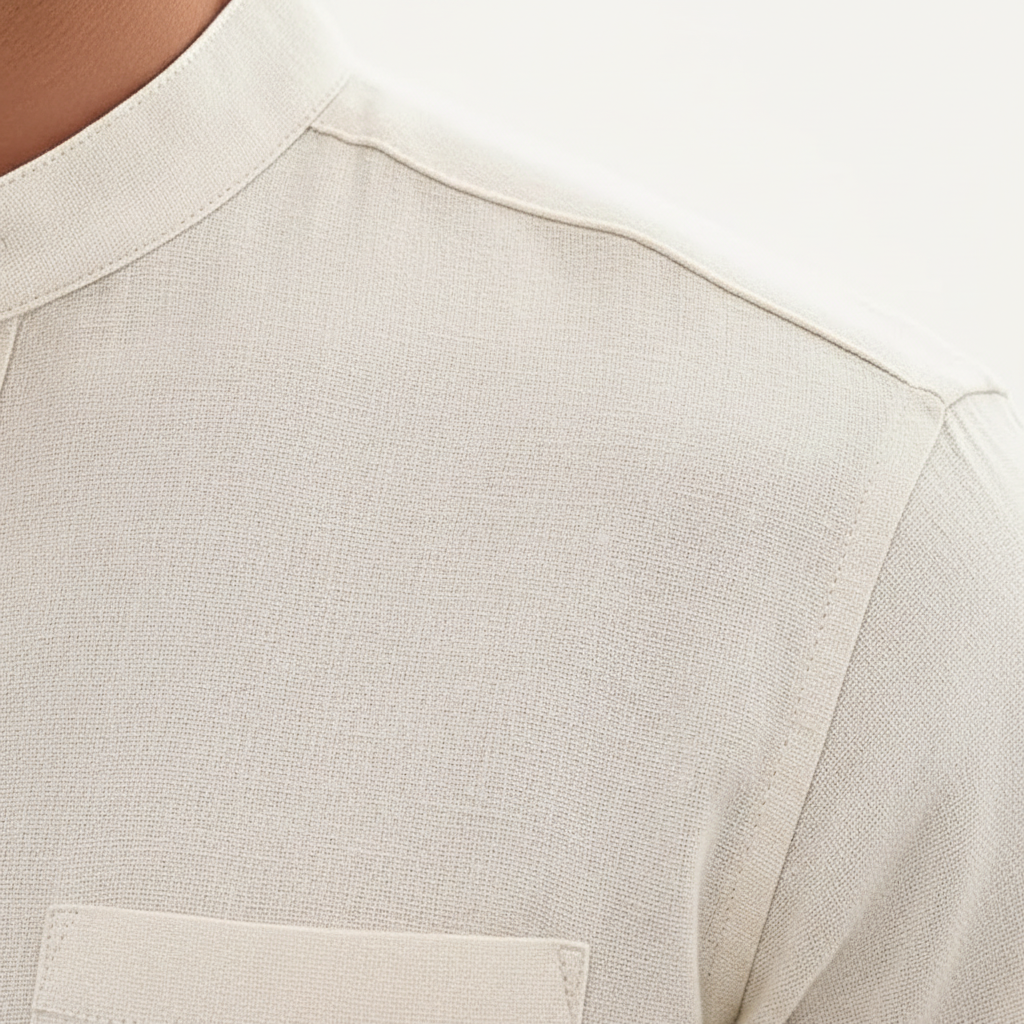 Men's Stand Collar Pocket Set