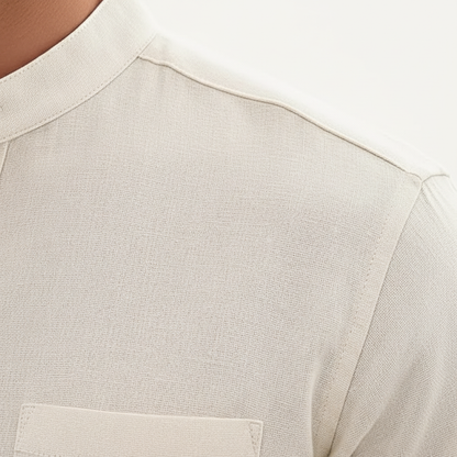Men's Stand Collar Pocket Set