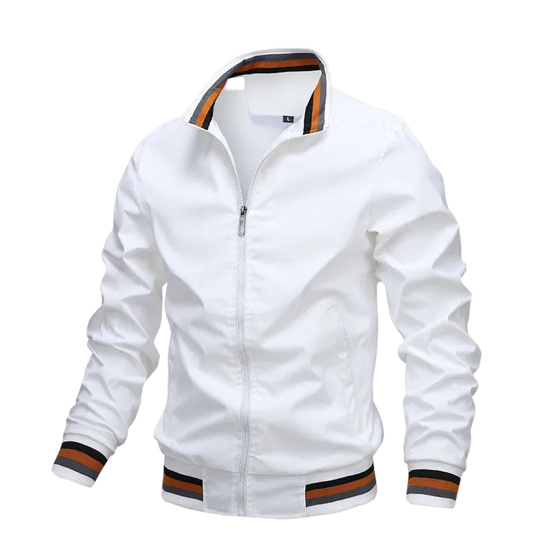 Men's Stand Collar Zip Jacket
