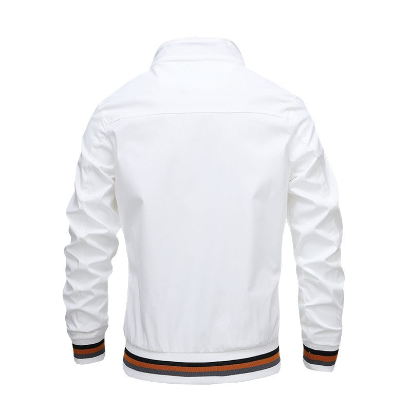 Men's Stand Collar Zip Jacket