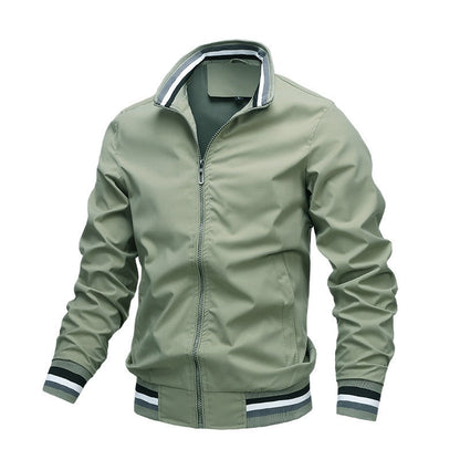 Men's Stand Collar Zip Jacket