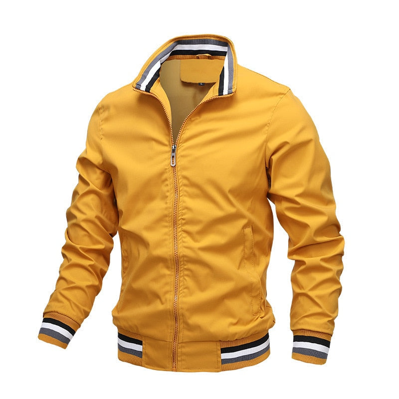 Men's Stand Collar Zip Jacket