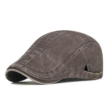Men's Stripe Detail Flat Cap