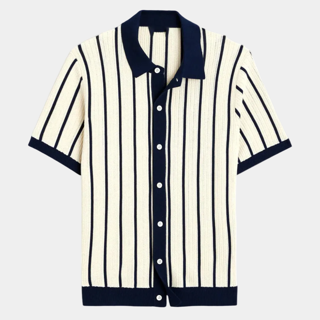 Men's Striped Shirt and Trousers Set