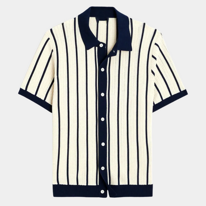 Men's Striped Shirt and Trousers Set