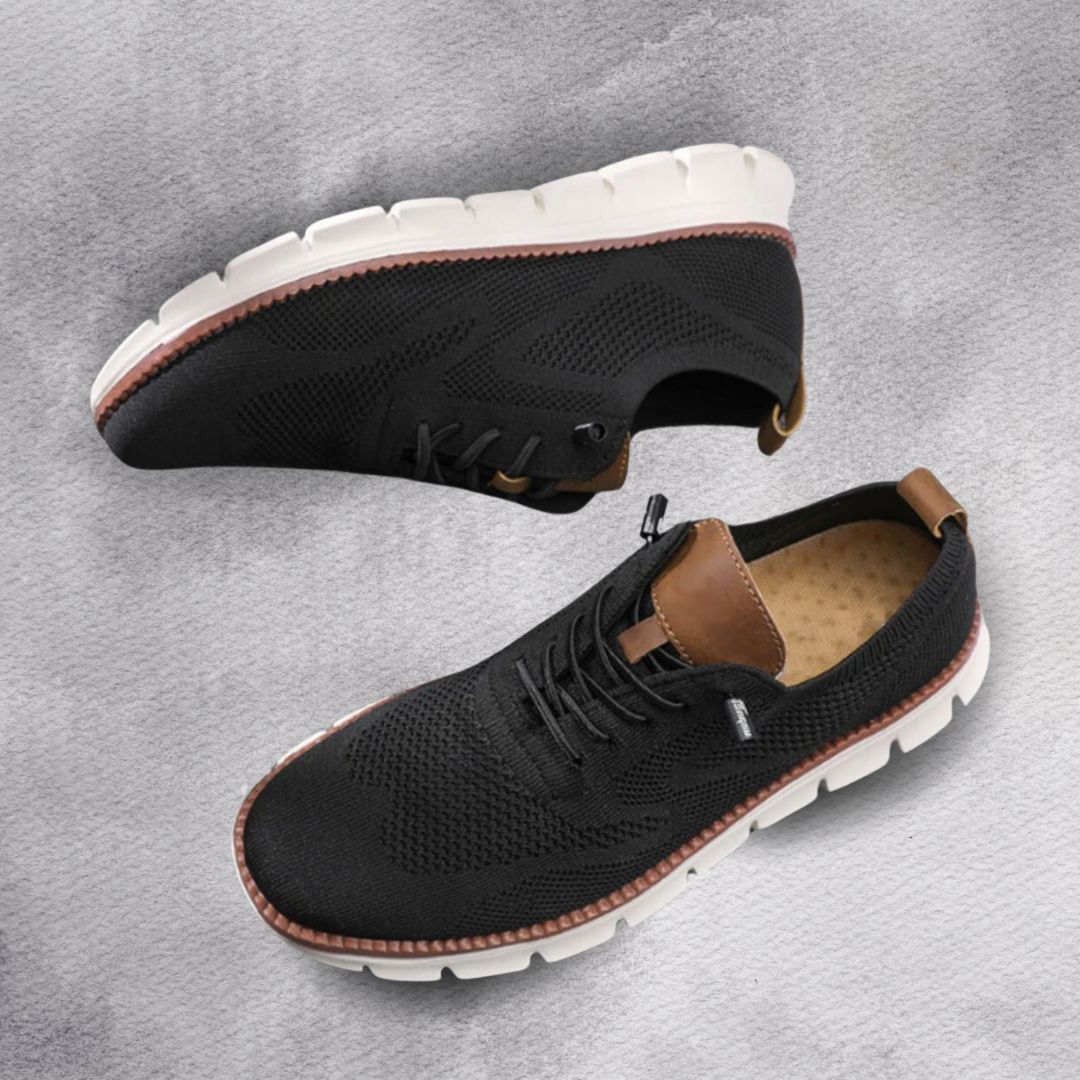 Men's Textured Lace-Up Shoes