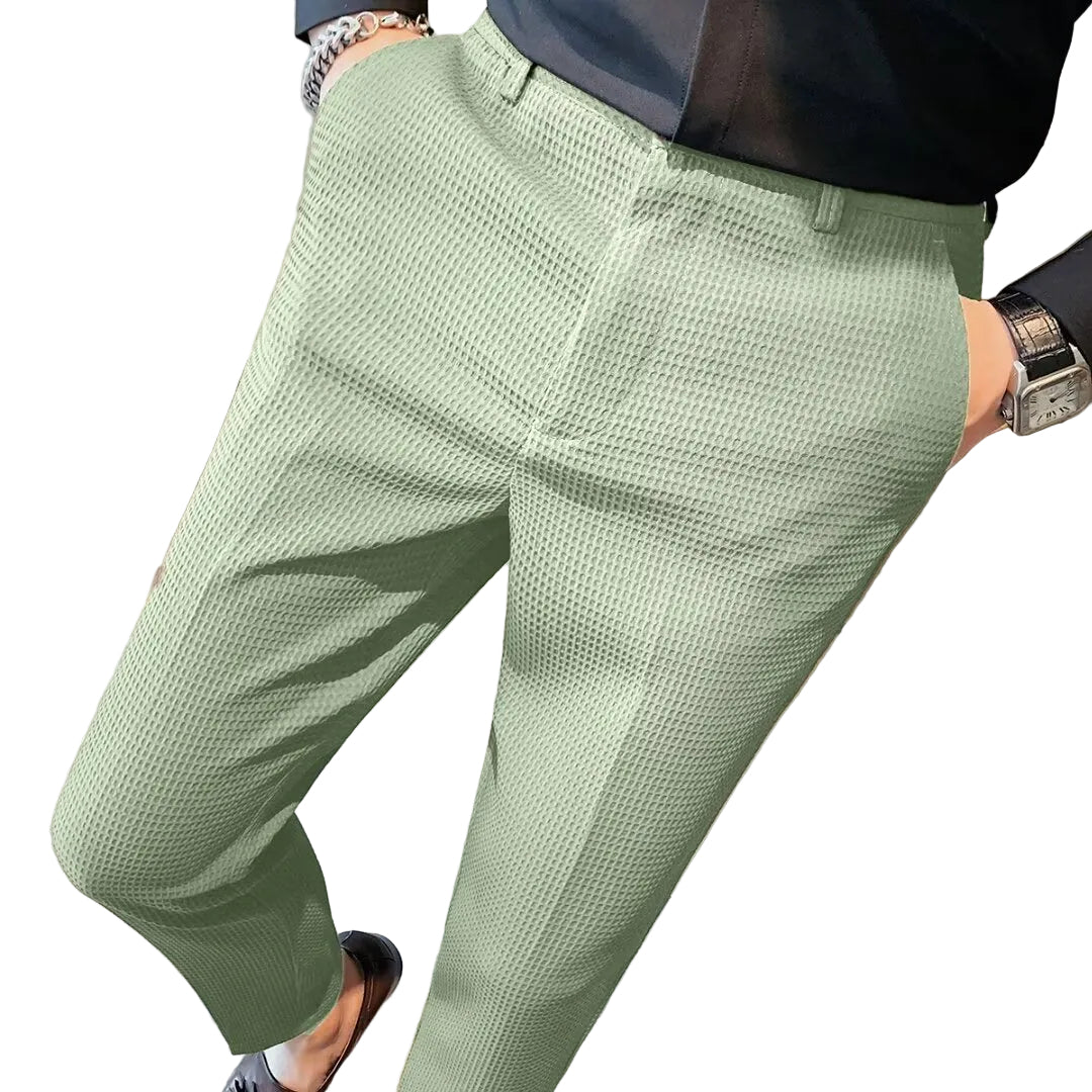 Men's Textured Pattern Trousers