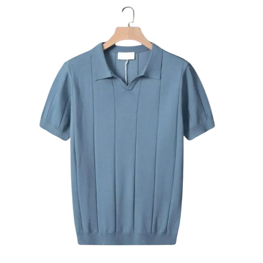 Men's Textured Polo Shirt