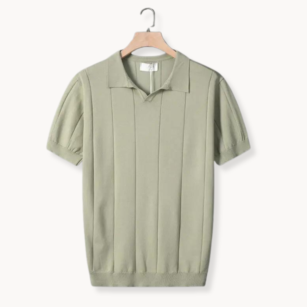 Men's Textured Polo Shirt