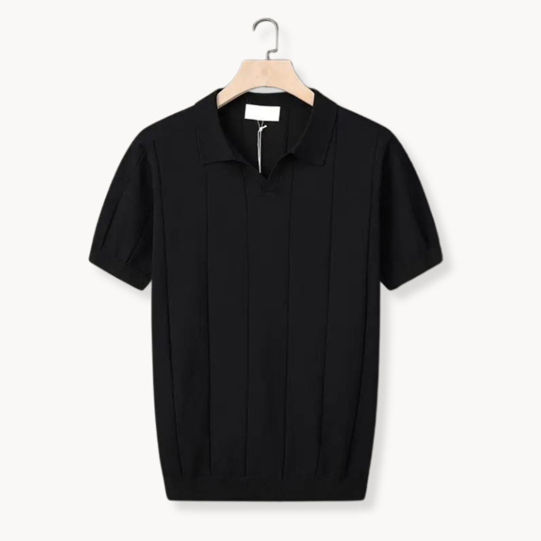 Men's Textured Polo Shirt