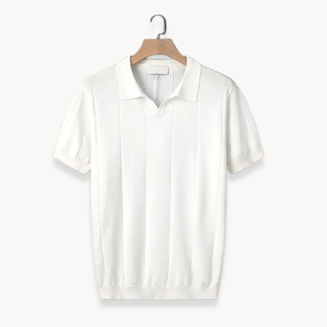 Men's Textured Polo Shirt
